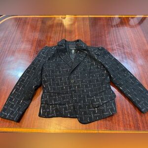 Black Patterned Women’s Blazer